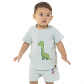 Pijama Bebê Turminha dos Sonhos –  Malha Algodão - Verde