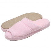 Pantufa Comfort Atoalhada Flexível Espuma 20mm Altura - Rosa Bebê
