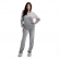Pijama de frio em plush com detalhe de oncinha - Mescla