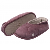 Sapatilha Puff Plush Flexível Quechua Fleece Flor - Bordô