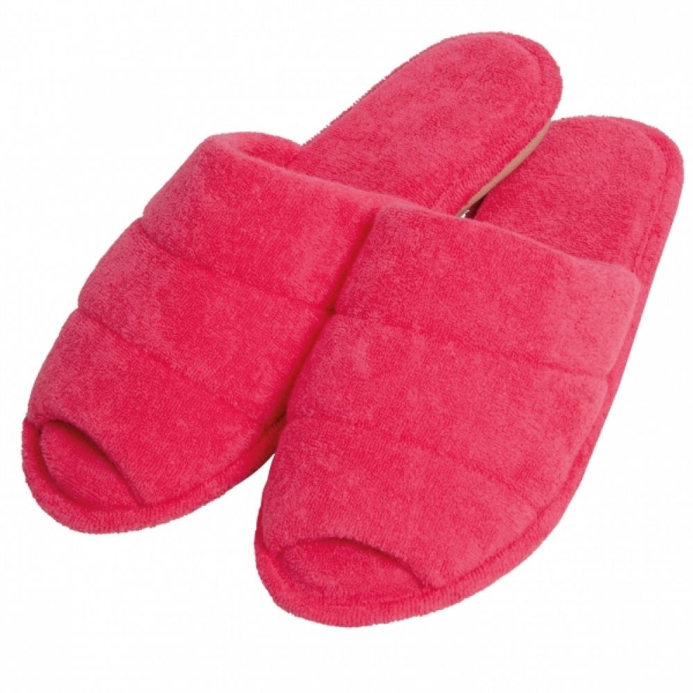 Pantufa Feminina em Atoalhado Solado Anatômico Flexível Puff - Pink