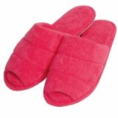 Pantufa Feminina em Atoalhado Solado Anatômico Flexível Puff - Pink