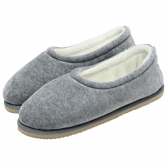 Mocassim Feminino Sola Plana em Plush com Pelúcia - Mescla