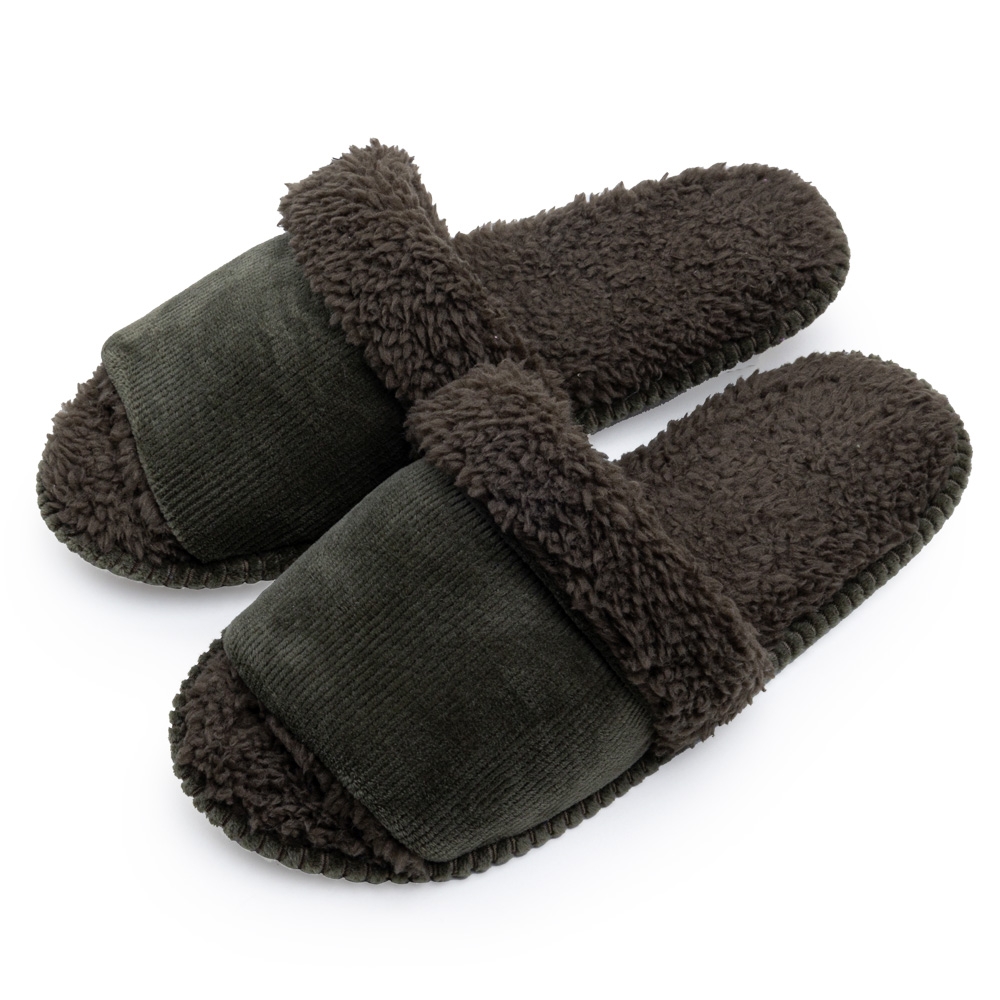 Pantufa Flexível Plush Cotele Pele de Carneiro - Verde