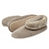 Pantufa Bota Feminina em Atoalhado com Pelúcia - Puff - Caqui