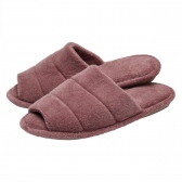 Pantufa Feminina em Atoalhado Solado Anatômico Flexível Puff - Amora