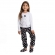 Pijama Malha Estampada Coelho Silk Infantil - Preto