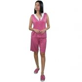 Bermudoll Viscolycra Lisa com Renda - Goiaba