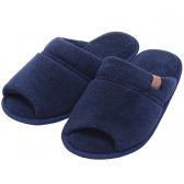 Pantufa Atoalhada Aberta: Conforto Flexível para Seus Pés - Marinho