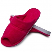 Pantufa Feminina Anatômica Atoalhada Puff - Pink