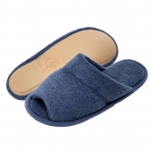 Pantufa Atoalhada Aberta: Conforto Flexível para Seus Pés - índigo