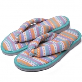 Pantufa de Dedo Anatômica em Viscolycra Listrado - Verde