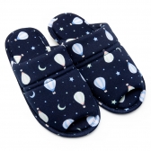 Pantufa Aberta em Modal Summer Antiderrapante - Marinho