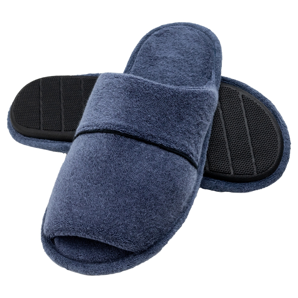 Pantufa Masculina Anatômica Atoalhada - Índigo