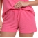 Short Doll com Botão em Canelado - Pink