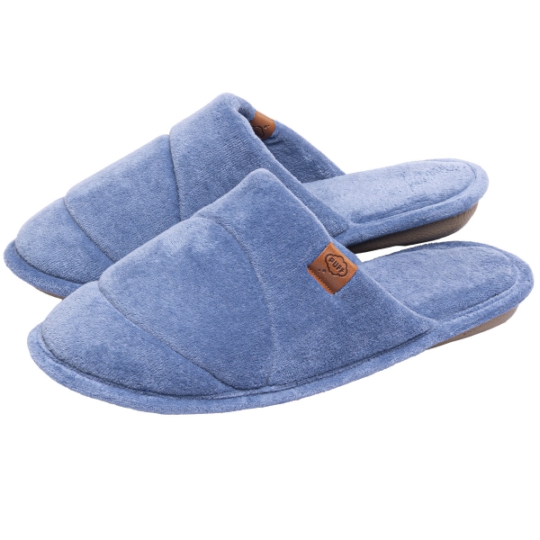 Chinelo Plush Anatômico Fechado Flexível Premium - Índigo