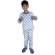 Pijama Puff Kids Pelúcia Fleece Infantil Unisex - Azul