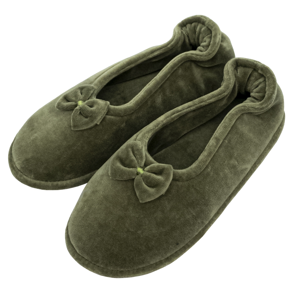 Sapatilha Flexível Plush com Laço PUFF - Verde