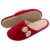 Pantufa PUFF Flex Anatômica Plush com Unifloc - Vermelho