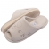 Pantufa Algodão Pingentes de Conforto — Aberta e Anatômica - Bege