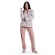 Pijama Pelúcia Losango Com Microsoft Aberto - Porcelana