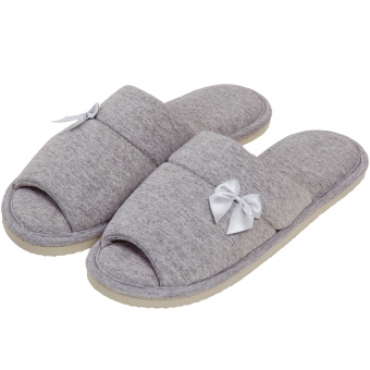 Pantufa Feminina em Malha de Algodão Levite Puff