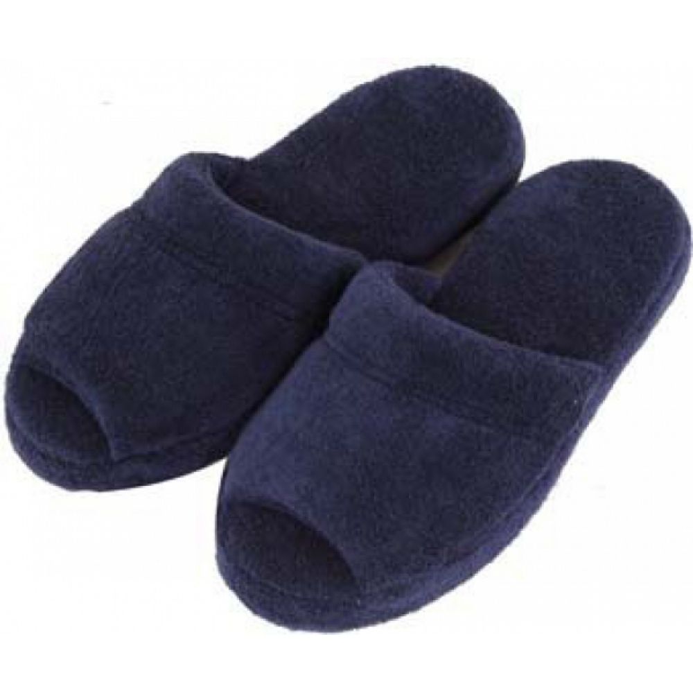 Pantufa Comfort Atoalhada Flexível Espuma 20mm Altura - Marinho