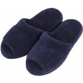 Pantufa Comfort Atoalhada Flexível Espuma 20mm Altura - Marinho