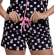 Short Doll de Manga em Malha 100% Algodão Coelhos - Preto