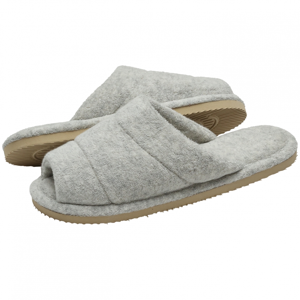 Pantufa Feminina em Atoalhado com  Solado Plano Levite - Mescla