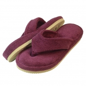 Pantufa Anatômica Soft Atoalhado - Dedo - Bordô