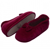 Sapatilha Flexível Plush com Laço PUFF - Vermelho