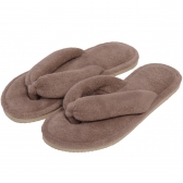 Pantufa Atoalhada Levite Sola Plana - Caqui