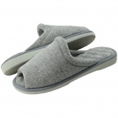 Pantufa Atoalhada Anatômica com Espuma Massageadora - Mescla