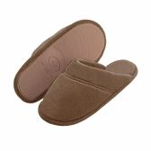 Pantufa Flex Puff: Estilo e Conforto Atoalhado - Caqui