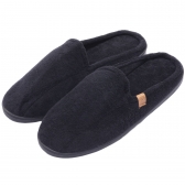 Pantufa Masculina Anatômica em Atoalhado com Espuma Massageadora - Preto