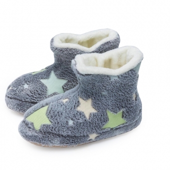Bota Comfort em Pelúcia Estrela Brilha no Escuro