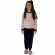 Pijama Infantil em Plush com Pelúcia Trabalhada - Preto/Rosa