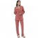 Pijama Abotoado Feminino Modal Longo Estampa Café - Única