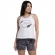 Short Doll de Regata em Malha 100% Algodão com Estampa Floral - Chumbo