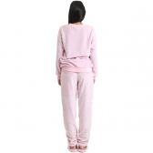 Pijama em Pelúcia Lisa - Rosa