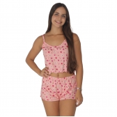 Baby Doll Modal Cropped - Conforto e Estilo para o Verão - Rosa