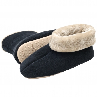 Pantufa Bota Feminina em Atoalhado com Pelúcia - Puff