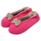 Sapatilha Atoalhado com Laço Pelúcia PUFF - Pink