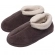 Pantufa Bota Feminina em Plush com Unifloc - Puff - Marrom