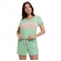 Short Doll com Manga em Viscolycra - Verde