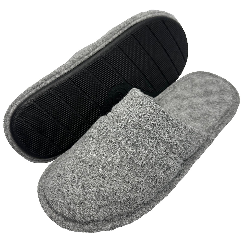 Pantufa Atoalhada Masculina com Espuma Massageadora - PUFF - Mescla