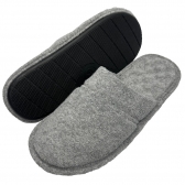Pantufa Atoalhada Masculina com Espuma Massageadora - PUFF - Mescla