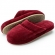Pantufa Comfort em Plush Liso Lavavel à Máquina Puff - Bordô