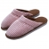 Pantufa Eva Anatômico Plush Listrado - Rosa